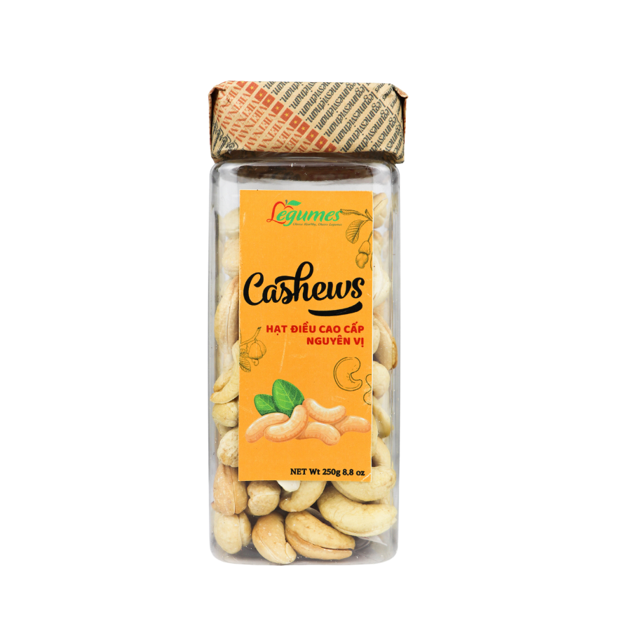 Legumes Peeled Cashew - Điều Vị Nguyên Bản Không Vỏ 250g
